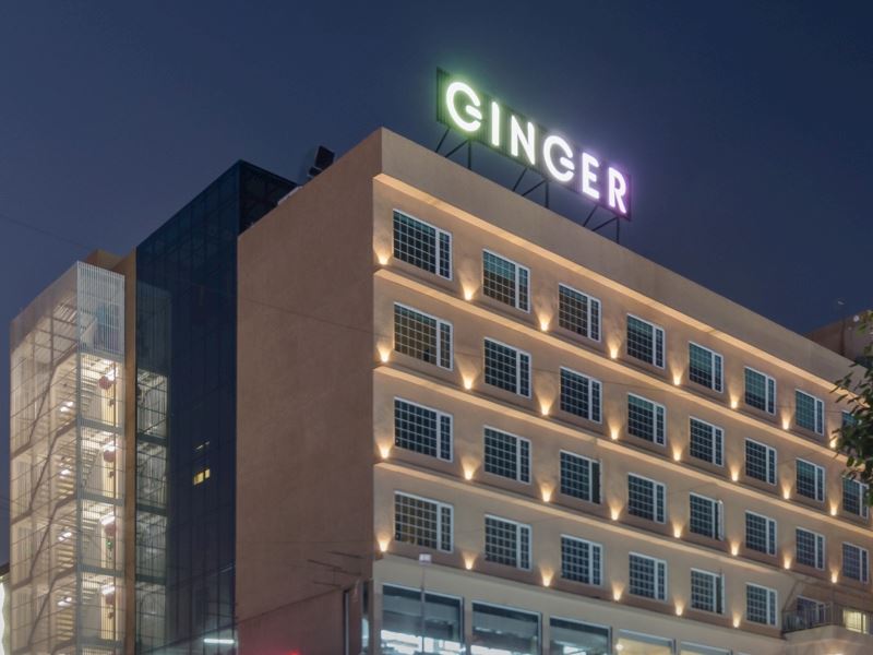 Front View ginger hotels Surat City Center